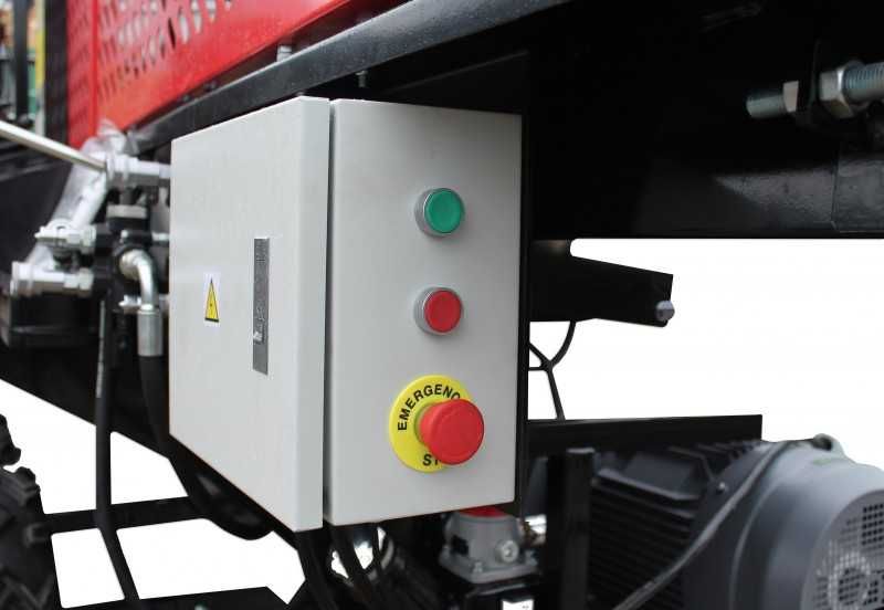 Automatyczna piło łuparka spalinowa mocna 30 ton 24KM mobilna joystick