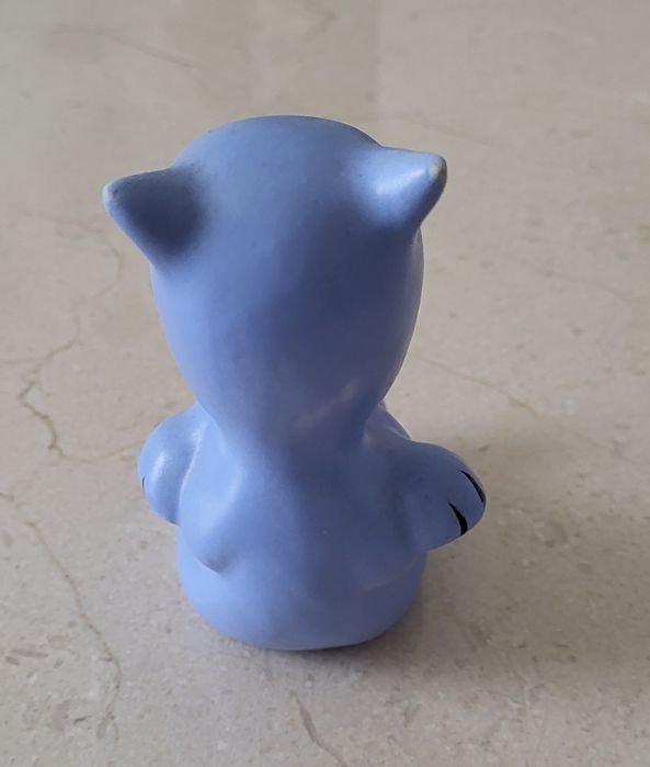 Gato azul sentado Lusitânia  carimbo antigo