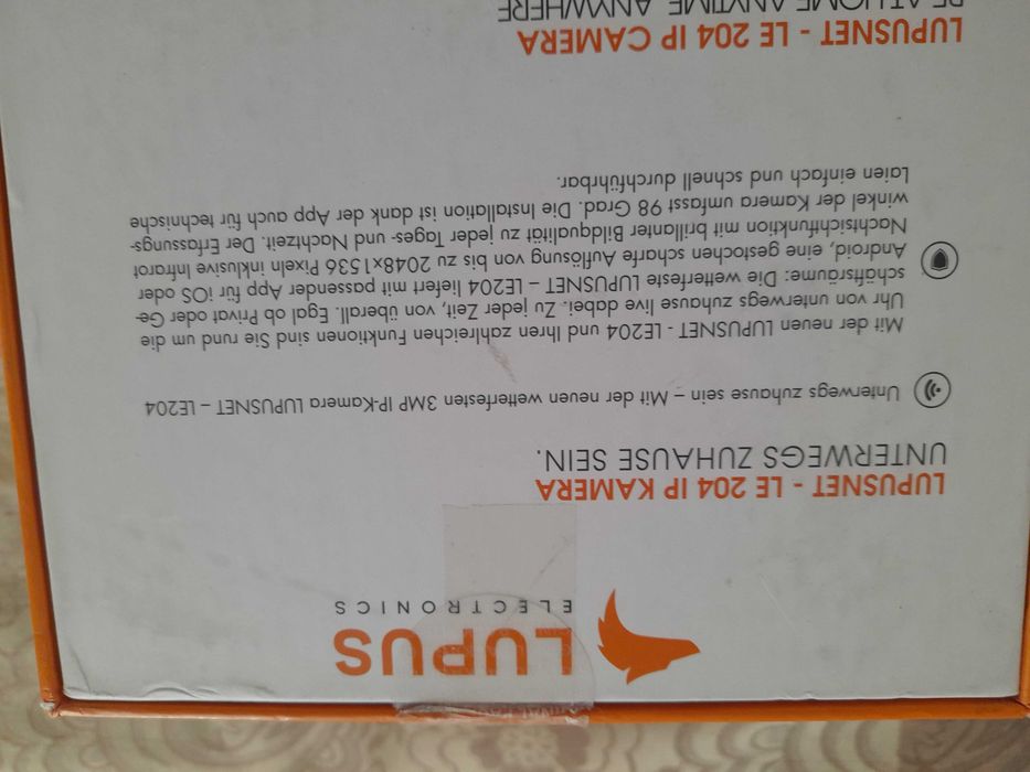 Lupus LE204 Kamera IP zewnętrzna monitorująca