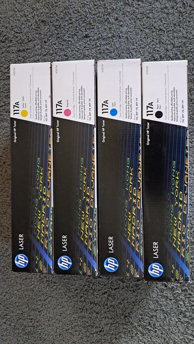 Tonery HP117A (W2072A) komplet CMYK oryginalne