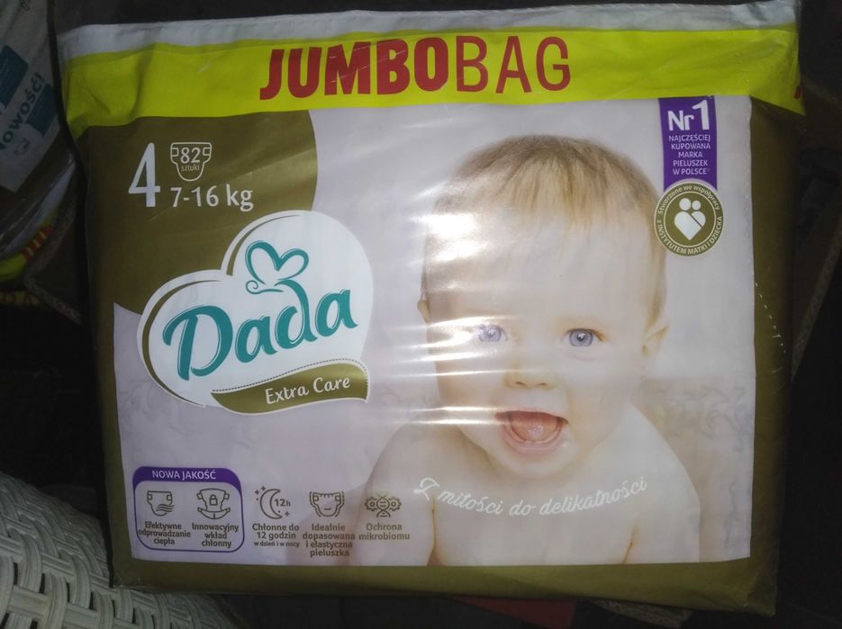 3x pieluchy Dada extra care 4 jumbobag