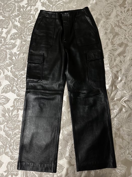 Шкіряні штани Massimo dutti розмір M
