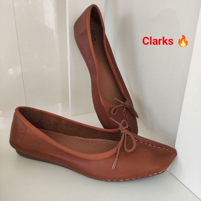 Шикарні шкіряні балетки Clarks Unstructured Freckle Ice (оригінал)