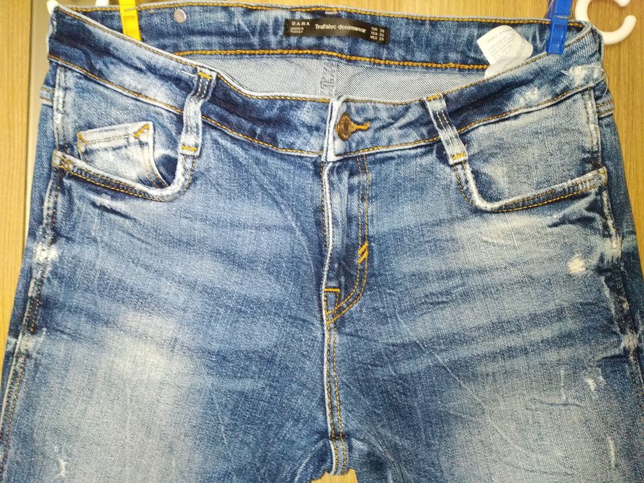 Джинсы стрейч синие Zara