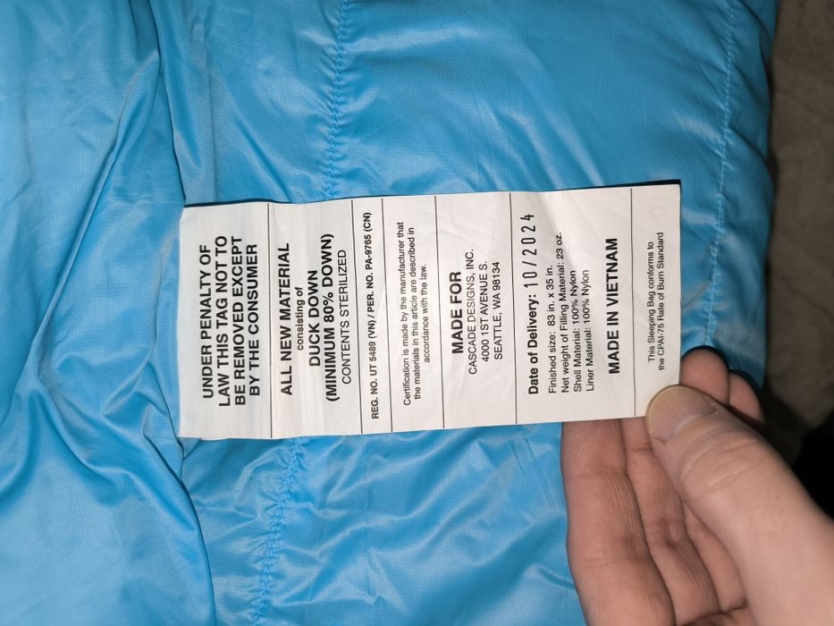 Спальник пуховий THERM-A-REST Boost 650 -6C Regular