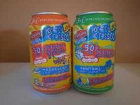 Lote de 81 latas de bebidas diversas - Frutea e Lipton Ice Tea