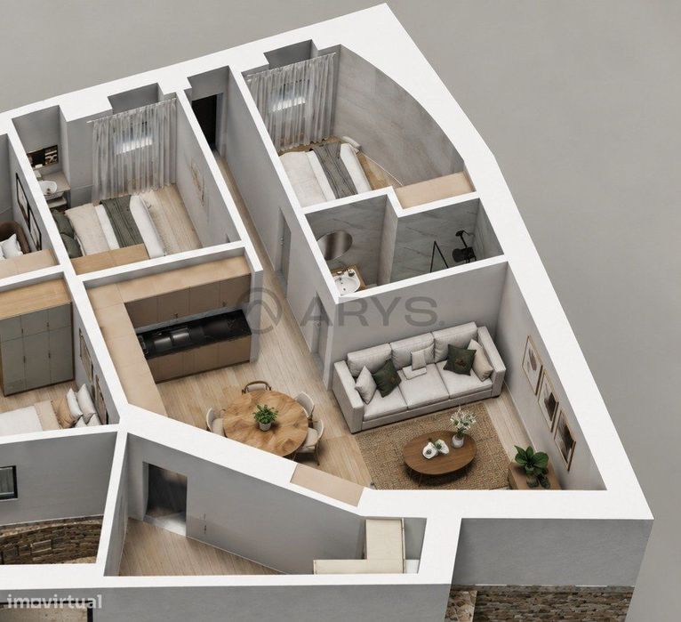 Moradia T2, totalmente renovada, em Santa Lucrécia de Algeriz, Braga.