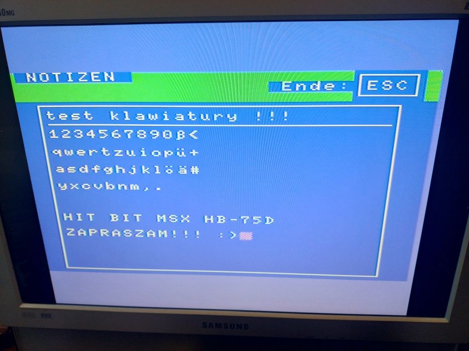 Stary komputer SONY MSX 75d jak Atari Commodore 8bit