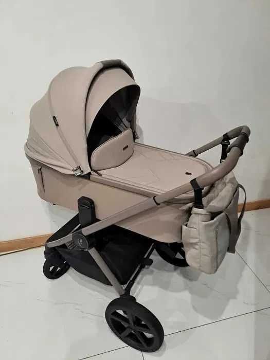 Venicci upline 2 Taupe 3w1 Beżowy fotelik cybex cloud t plus Mirage Grey