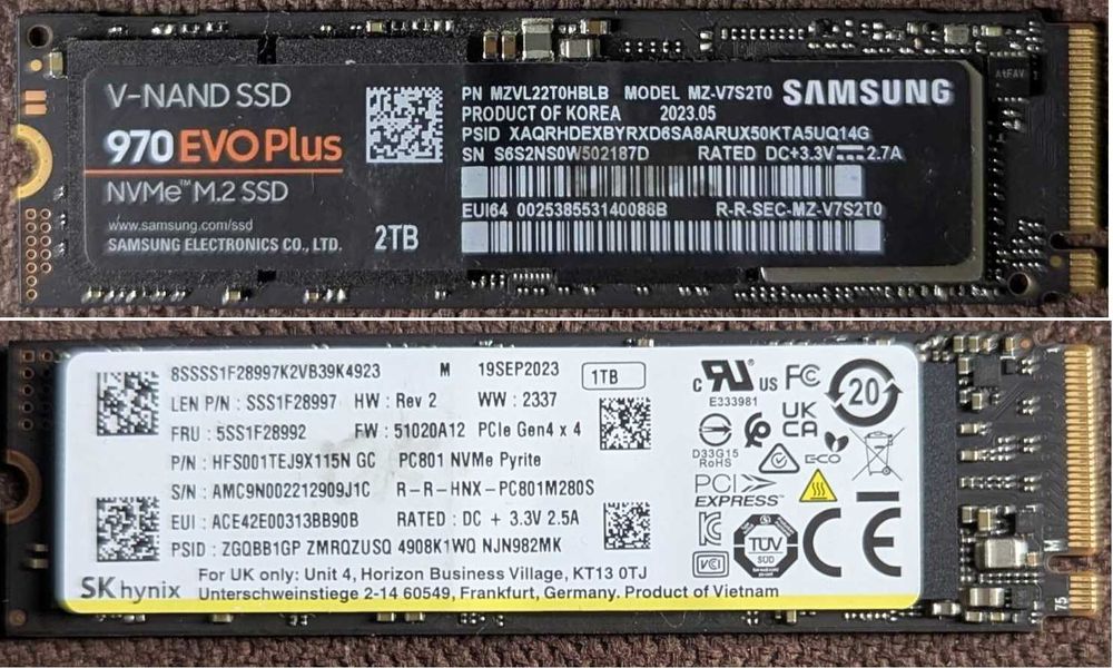 SSD M2 2280 (256-512-1TB-2TB)