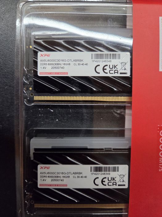 XPG Lancer Blade RGB 32GB DDR5 6000CL30- NOWE, GW