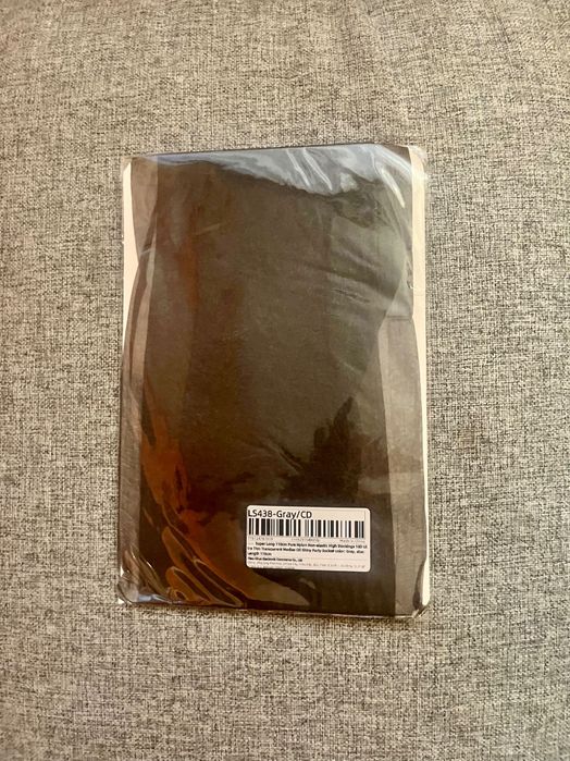 463/ Nylon vintage DAMSKO MĘSKIE nowe klasyczne pończochy L/XL szare