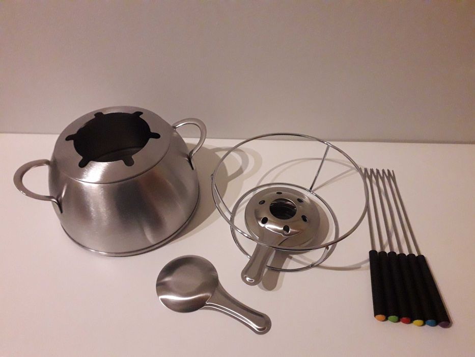 Fondue com lamparina