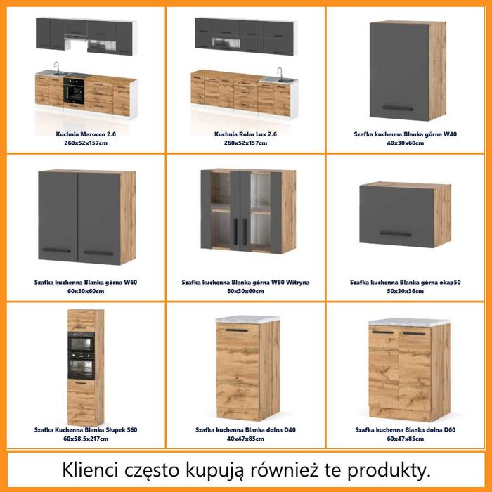 Zestaw Mebli Kuchennych Narożny Modułowy 3.2m Danka Szafki Nowoczesne