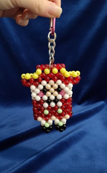 Брелок Лускунчик з бусін