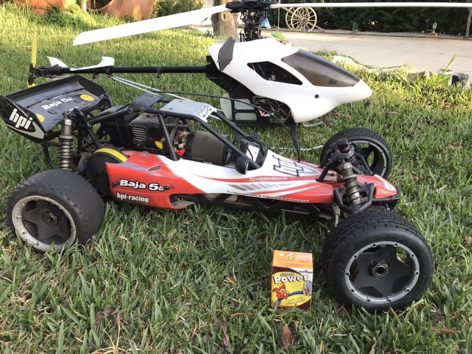 Carro e elicoptero RC troco por kart ou mota melhor oferta