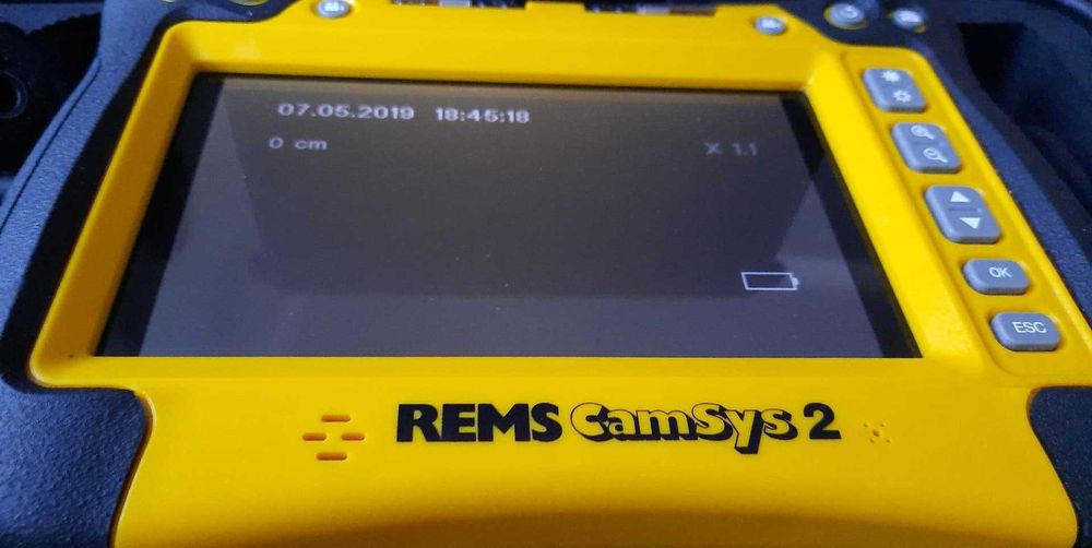 REMS CamSys 2 kamera inspekcyjna, odbiornik.