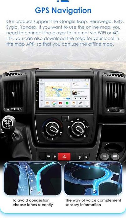 Radio samochodowe system Android 13 9-calowy 8rdzeniowy ekran dotykowy