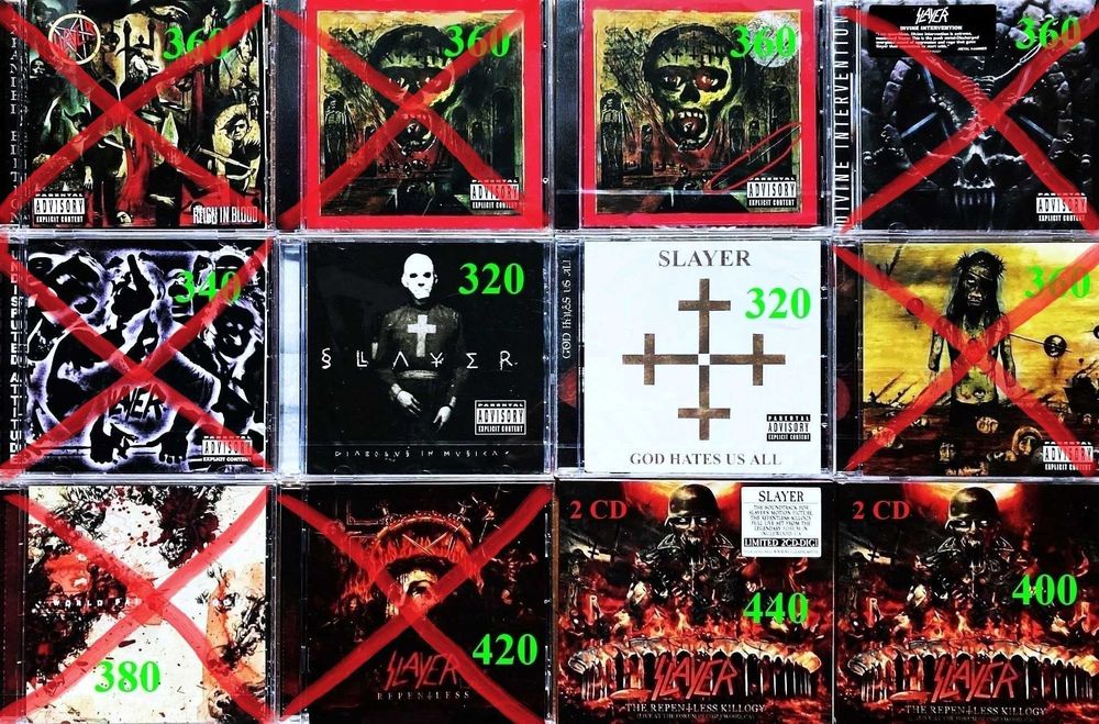 Slayer CDアルバムセット 【バラ売り可能】 slayer - купити CD, DVD диски - Ціна на OLX.ua