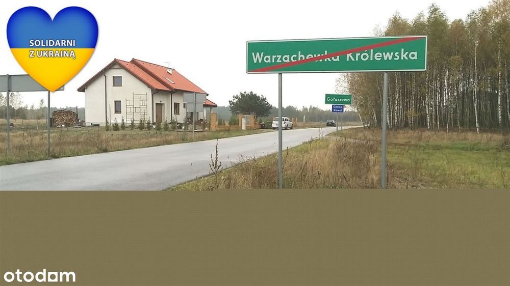 Działka budowlana; Gołaszewo, 8 km Włocławka