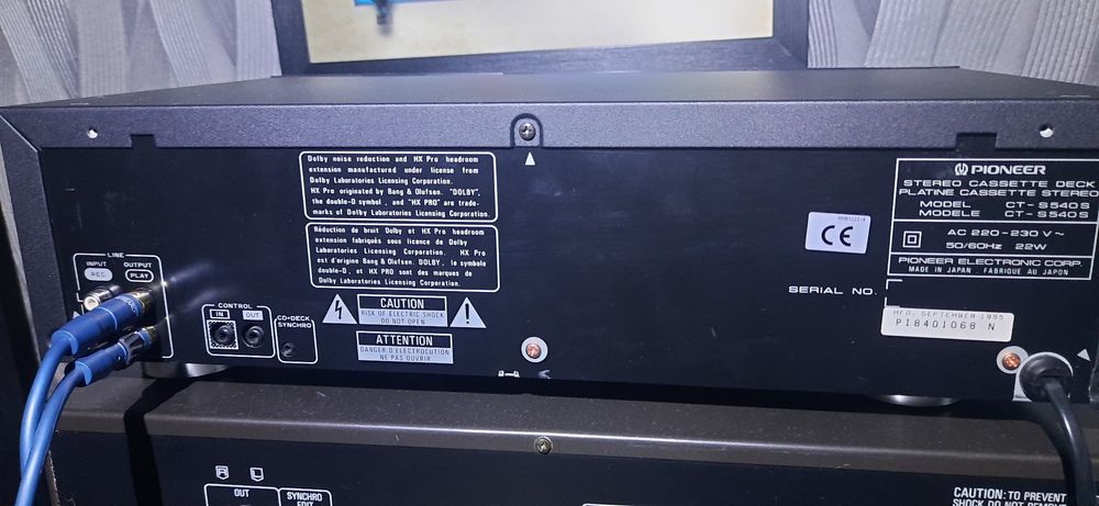 Pioneer CT-S540S дека +++ Видео работы.