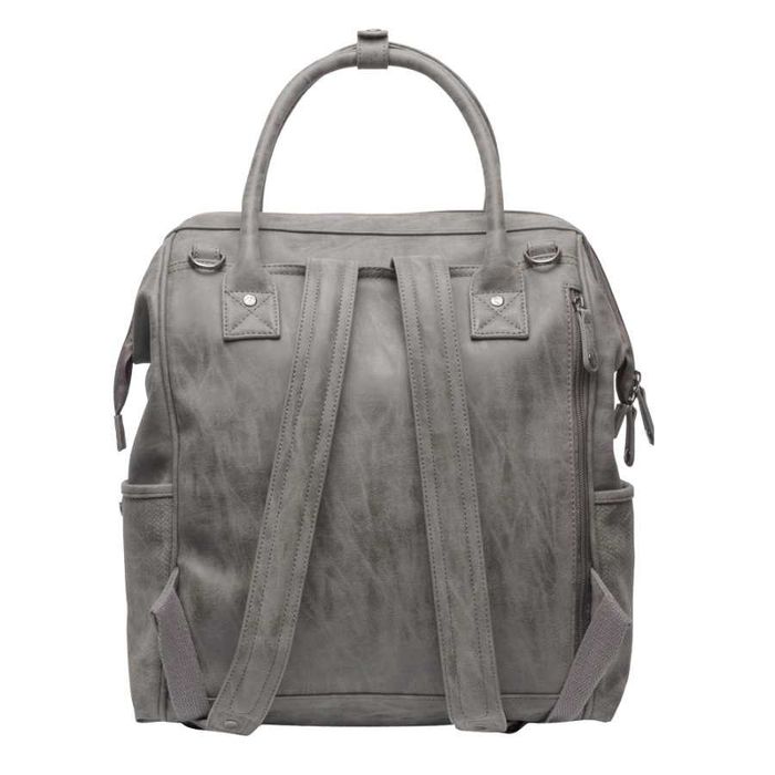 Plecak na akcesoria do przewijania Little Company Riga Knit Grey