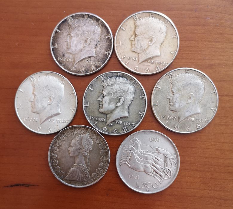 moedas prata lote variado (#12)