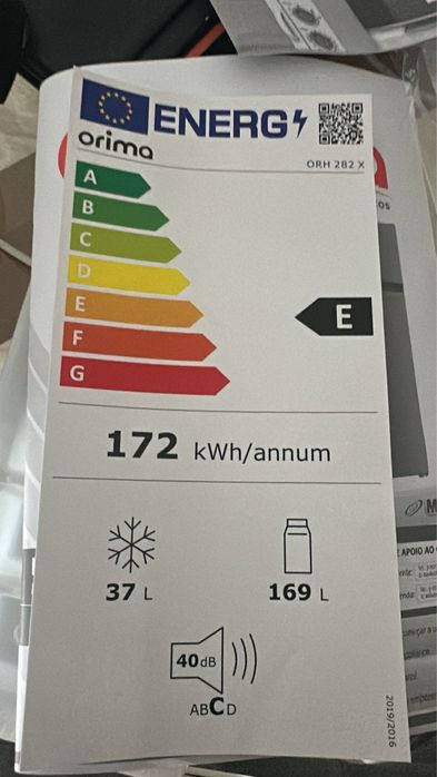 Frigorifico 2 portas Orima - 206L