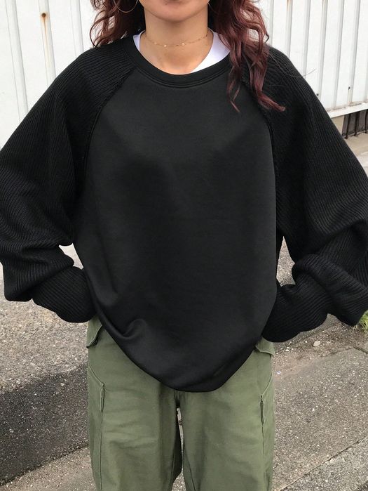 Bluza Oversize Luźna Czarna Casual Friful L 40