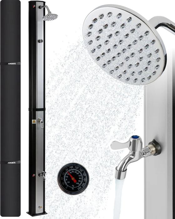 Prysznic solarny 35l Arebos nowy
