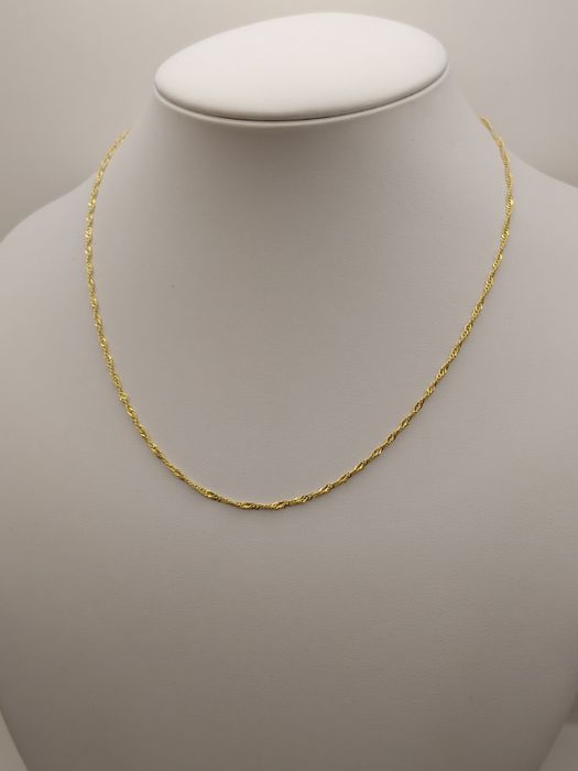 Złoty łańcuszek Singapur 45