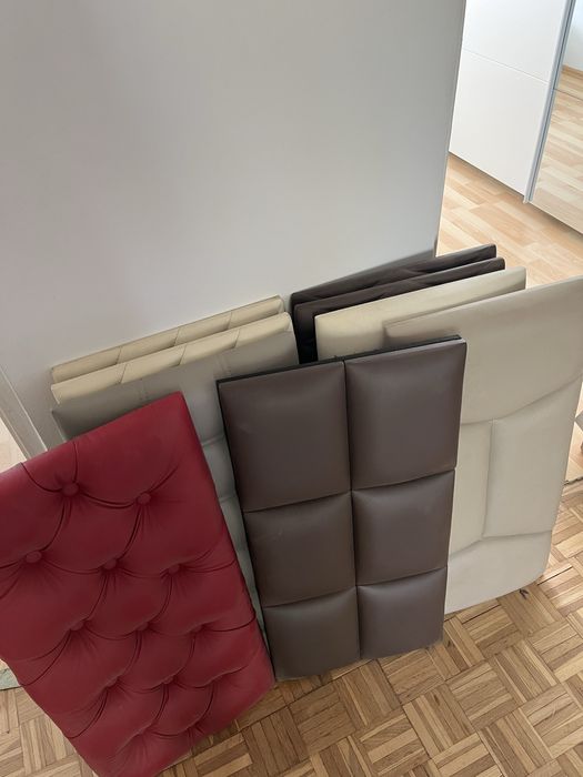 Panele tapicerowane skóra naturalna rożne kolory i wzory