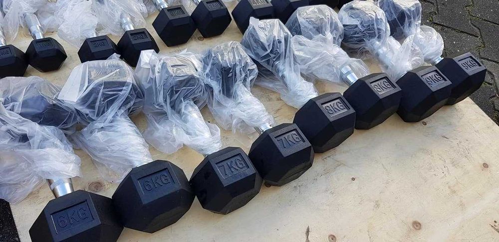 Zestaw Hantli Hex 1 do 10 kg 10 par