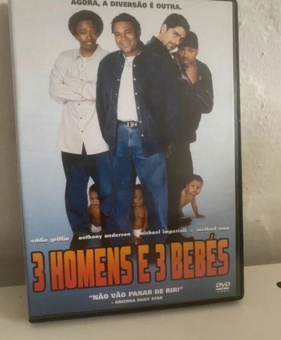 DVD 3 homens e 3 bebés