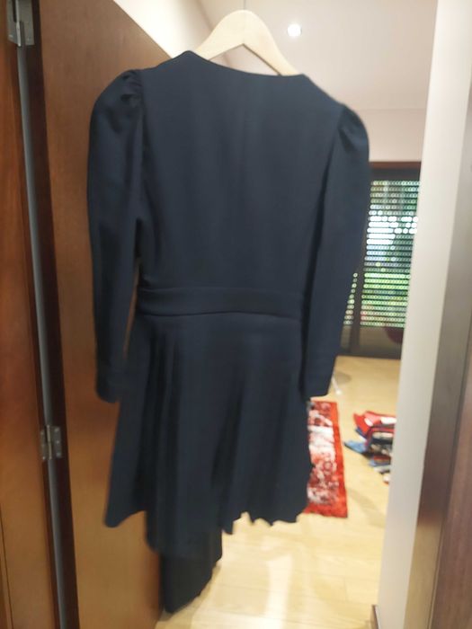 Vestido com pregas