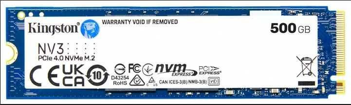 Kingston NV3 500GB M.2 2280 NVMe (SNV3S/500G)