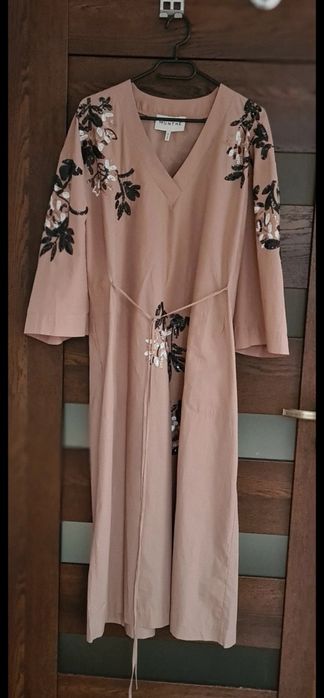 Bawełniana sukienka z cekinami Munthe