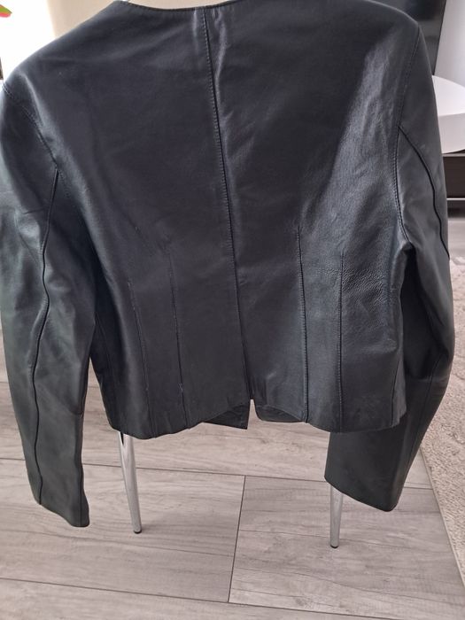 Kurtka Damska krotka Rsmoneska Next rozm M/L Czarna Nowa  Skóra