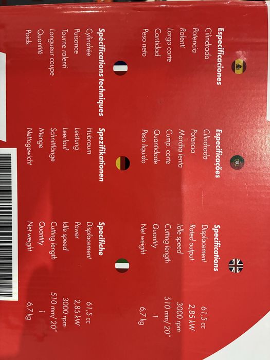 Motoserra Anova mg262