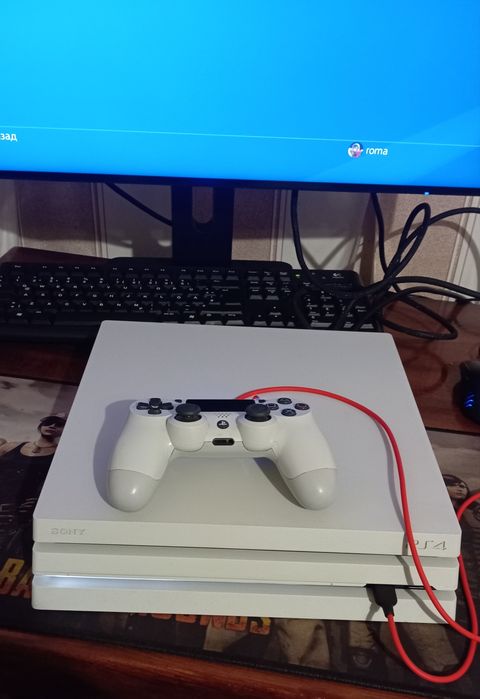 Ps4 pro 1tb + джойстик