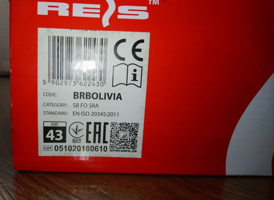 Buty robocze Reis Bolivia r. 43 Nowe
