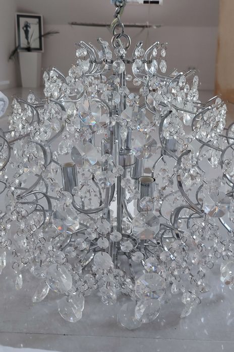 Kryształowy żyrandol Glamour duży 56 cm