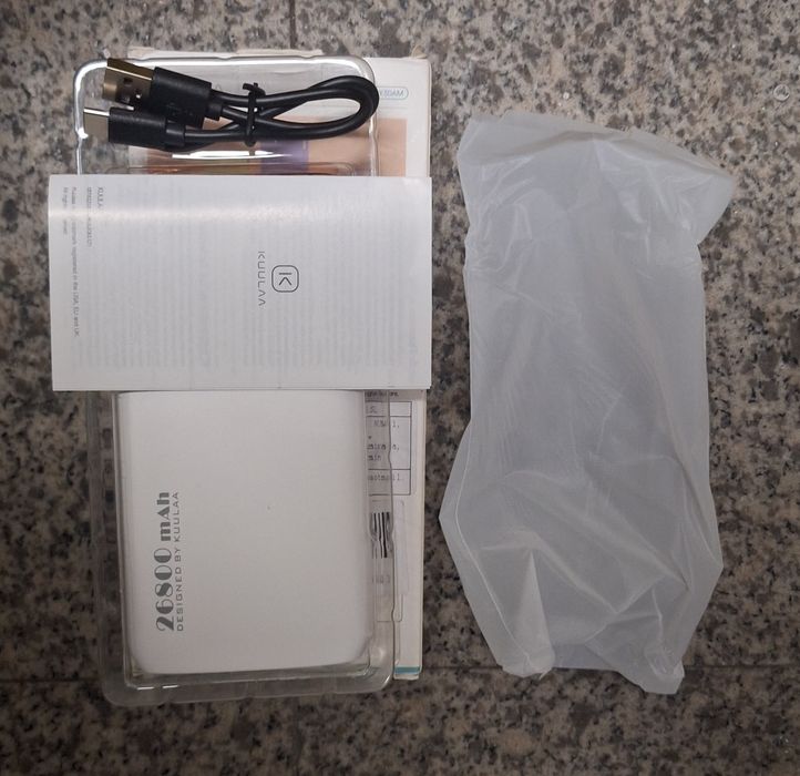 Power Bank KUULAA 26800mAh PD 20W - Branca