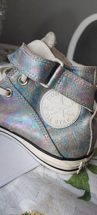 Trampki Converse roz.37.5 wkl 24 cm raz ubrane opalizujące