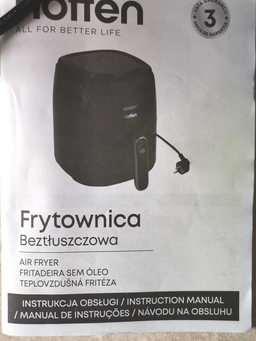 Air Fryer  frytkownica beztłuszczowa HOFFEN + akcesoria