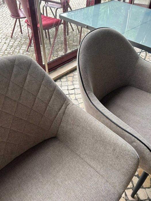 Cadeira de designer, côr bege