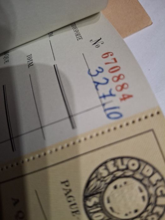 Livro cheques vintage banco pinto Magalhães