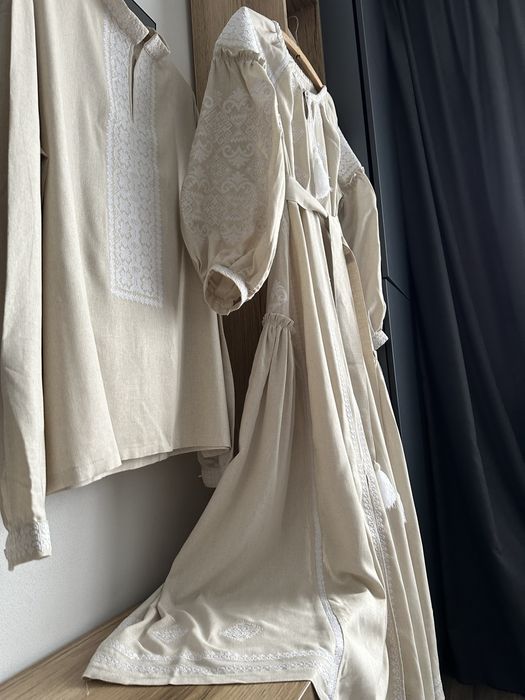 Вишиванки парні/жіноча чоловіча вишиванка/комплект вишивонк/сукня