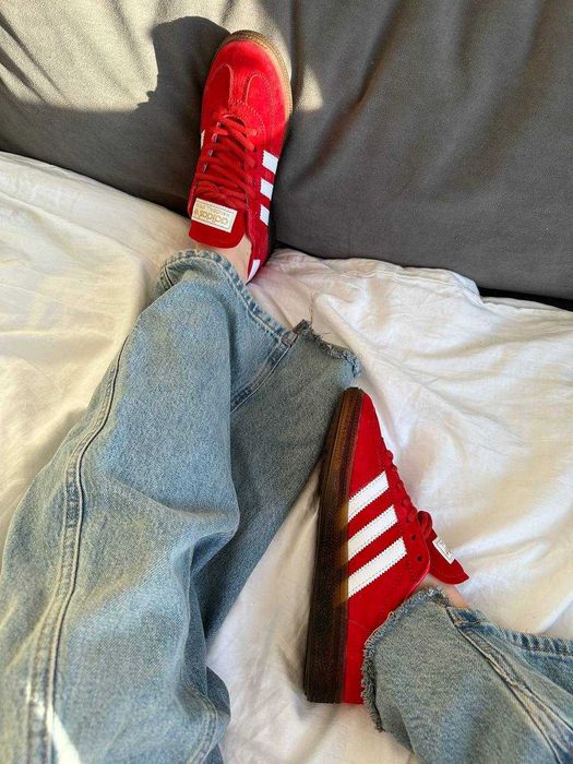 Женские кроссовки Adidas Spezial Handball Red Premium. 36-40