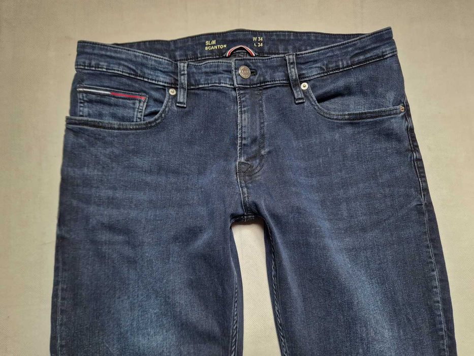 TOMMY HILFIGER - SCANTON SLIM W34L34 pas 93 cm Ideał ^